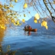 Paddling adventure 2 Kayakers on a serene lake